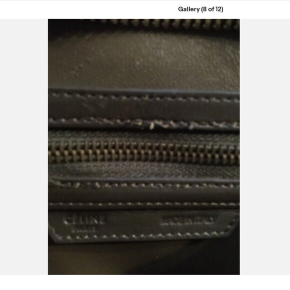 Celine Tri Color Luggage Back Suede Nubuck Leather - Picture 8 of 11